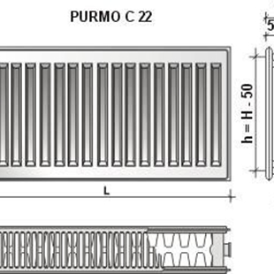 Zdjęcie Purmo Compact C22  600X1800 F062206018010300.