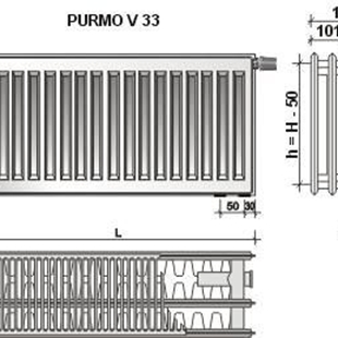 Zdjęcie Purmo Ventil Compact CV33  900X1400   F073309014011300