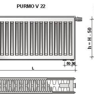 Zdjęcie Purmo Ventil Compact CV22  600X500 F072206005011300