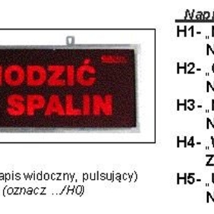 Zdjęcie GAZEX TABLICA OSTRZEG.TP-4 S/H1(230V,PULS-LED)