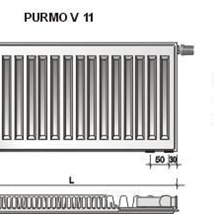 Zdjęcie Purmo Ventil Compact CV11  600X400 F071106004010300