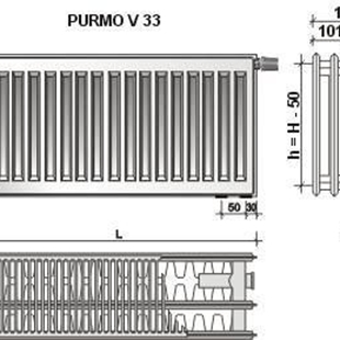Zdjęcie Purmo Ventil Compact CV33  900X1600   F073309016011300