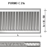 Purmo Compact C21S  600X1800 F062106018010300