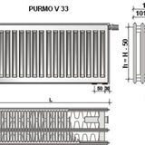 Purmo Ventil Compact CV33  500X1800  F073305018011300