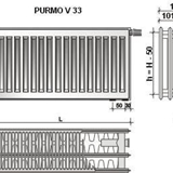 Purmo Ventil Compact V33  900X1600   F073309016011300