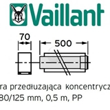 Vaillant rura przedłużająca koncentryczna 0,5m DN 80/125 303202