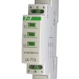 LEGRAND Lampka kontrolna zasilania LK-713 G, 3xLED zielona, 3x230V+N, 1 moduł